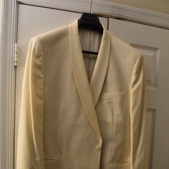 Off White Dinner Jacket 48L - Picture 2 of 8